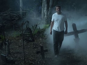 This image released by Paramount Pictures shows Jason Clarke in a scene from "Pet Sematary."