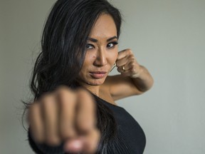 Wrestler Gail Kim, originally from Toronto, and currently signed to Impact Wrestling, poses for a photo in Toronto, Ont. on Friday April 26, 2019. /