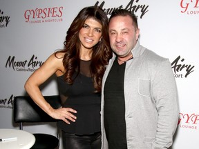 Teresa Giudice, star of The Real Houswives of New Jersey, and Joe Giudice appears at Mount Airy Resort Casino for a book signing and meet and greet on March 5, 2016 in Mount Pocono City.  (Paul Zimmerman/Getty Images for Mount Airy Casino Resort)