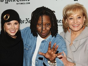 "The View" hosts Elisabeth Hasselbeck, Whoopi Goldberg, and Barbara Walters attend the New York Times Art and Leisure Weekend at TheTimesCenter on Jan. 8, 2009 in New York City.  (Stephen Lovekin/Getty Images)