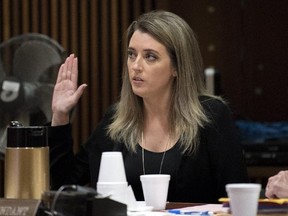 Kate McClure appears in court Monday, April 15, 2019 at Burlington County Superior Court in Mount Holly, N.J.