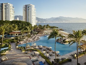 The Marriott Puerto Vallarta Resort & Spa is located along a sandy strip along Banderas Bay, with stunning views of the Pacific and the Sierra Madre Mountains. (Marriott Puerto Vallarta)