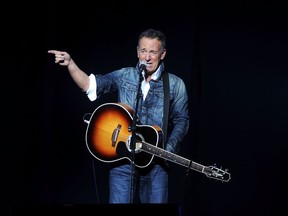 In this Nov. 5, 2018 file photo, Bruce Springsteen performs at the 12th annual Stand Up For Heroes benefit concert at the Hulu Theater at Madison Square Garden in New York.