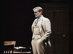 This image released by DKC/O&M shows Jeff Daniels during a performance of Harper Lee's To Kill A Mockingbird.  The Tony Award nominations will be announced Tuesday.