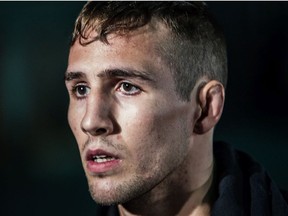 Fighter Rory MacDonald  during UFC 174 open workout and media day event in Burnaby, B.C. on Thursday June 12, 2014.