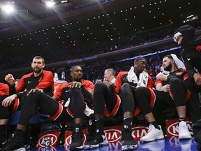 The Raptors have had to deal with sharing minutes, but have done so without any dissension, which is a credit to head coach Nick Nurse and the players. (AP Photo).