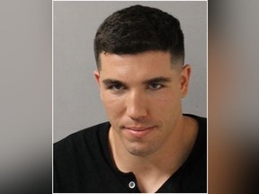 Houston Texans player Ryan Griffin has been charged with vandalism and public intoxication for allegedly drunkenly punching out a window of a Nashville hotel as the city hosts the NFL draft. (Metropolitan Nashville Police Department)