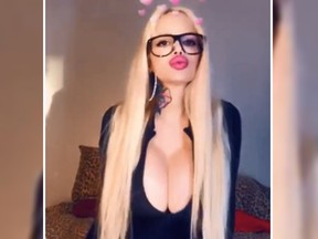 Argentina-based porn star Sabrina Sabrok claims she has rare alien blood. (Instagram)