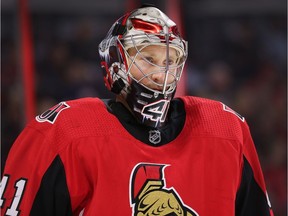 Senators goalie Craig Anderson.