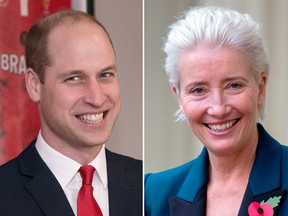 Prince William and Emma Thompson.