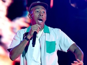 Tyler, the Creator performs onstage at SOMETHING IN THE WATER - Day 2 on April 27, 2019 in Virginia Beach City.