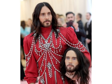 Jared Leto attends the 2019 Met Gala Celebrating Camp: Notes on Fashion at Metropolitan Museum of Art on May 6, 2019 in New York City.