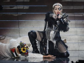 Madonna, performs live on stage after the 64th annual Eurovision Song Contest held at Tel Aviv Fairgrounds on May 18, 2019 in Tel Aviv, Israel. (Michael Campanella/Getty Images)