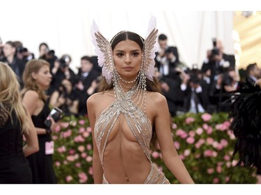 Emily Ratajkowski attends the 2019 Met Gala Celebrating Camp: Notes on Fashion at Metropolitan Museum of Art on May 6, 2019 in New York City.