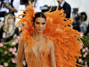 Kendall Jenner attends The Metropolitan Museum of Art's Costume Institute benefit gala celebrating the opening of the "Camp: Notes on Fashion" exhibition on Monday, May 6, 2019, in New York.