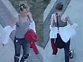 A senior was beaten and robbed on Monday and police are looking for the woman shown here.
