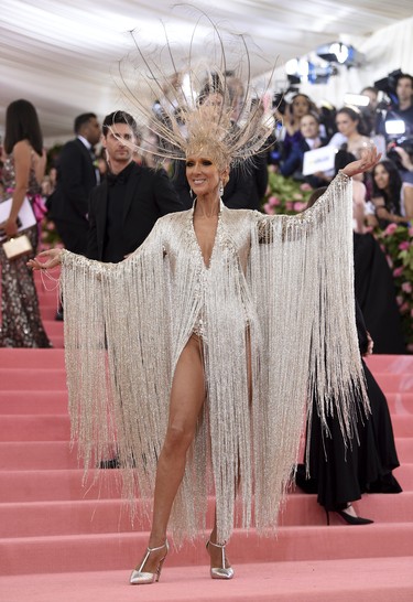 Celine Dion attends the 2019 Met Gala Celebrating Camp: Notes on Fashion at Metropolitan Museum of Art on May 6, 2019 in New York City.