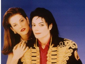 Lisa Marie Presley with Michael Jackson in 1995.