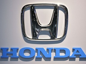 In this file photo taken on January 27, 2016 a Honda logo is seen at the 2016 Washington Auto Show in Washington, DC.
