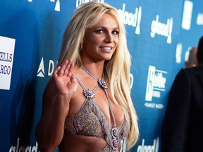In this file photo taken on April 12, 2018 Singer Britney Spears attends the 29th Annual GLAAD Media Awards at the Beverly Hilton in Beverly Hills, California.