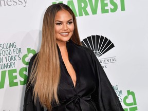 US model Chrissy Teigen attends City Harvest: The 2019 Gala on April 30, 2019 at Cipriani 42nd Street in New York City. - City Harvest is a nonprofit food rescue organization.