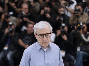 In this file photo taken on May 11, 2016, director Woody Allen poses during a photocall for the film "Cafe Society" ahead of the opening of the 69th Cannes Film Festival in Cannes, southern France.