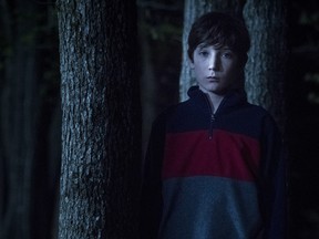 This image released by Sony Pictures shows Jackson A. Dunn in a scene from Screen Gems' "Brightburn." (Boris Martin/Sony Pictures  via AP)