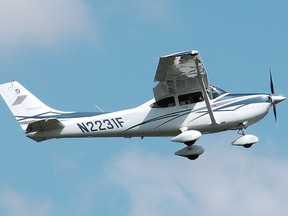 A Cessna 182 plane is pictured in an undated file photo. (File photo)