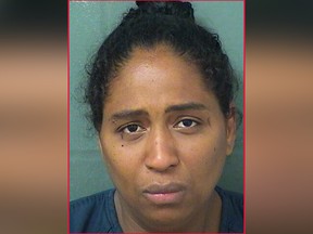 This Thursday, May 9, 2019 photo released by the Palm Beach County, Fla., Sheriff's Office shows Rafaelle Sousa, who is charged with attempted murder and child abuse after authorities say she delivered a baby girl, put her in a plastic bag and tossed her into a dumpster.