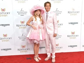 Dannielynn Birkhead and Larry Birkhead attend the 145th Kentucky Derby at Churchill Downs on Saturday, May 4, 2019 in Louisville, Kentucky.