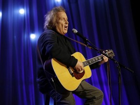In this Dec. 13, 2016 file photo, Don McLean performs during a taping of Dolly Parton's Smoky Mountain Rise Telethon in Nashville, Tenn.   A domestic assault charge against McLean has been dismissed after he met the terms of a plea agreement, including staying out of trouble for a year. McLean pleaded guilty in a Maine court under a "deferred disposition" process in which the charge could be wiped away if a defendant met certain conditions. McLean paid a $3,000 fine Thursday, July 20, 2017 to settle remaining charges.
