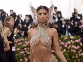 Emily Ratajkowski attends The Metropolitan Museum of Art's Costume Institute benefit gala celebrating the opening of the "Camp: Notes on Fashion" exhibition in New York on May 6, 2019.