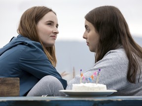 This image released by Annapurna Pictures shows Kaitlyn Dever, left, and Beanie Feldstein in a scene from the film "Booksmart," directed by Olivia Wilde. (Francois Duhamel/Annapurna Pictures via AP)