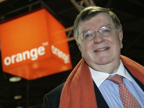 In this April 9, 2008 file photo, then-French chairman and CEO of France telecom Group Didier Lombard poses at the MIPTV (International Television Programme Market), in Cannes, southern France.
