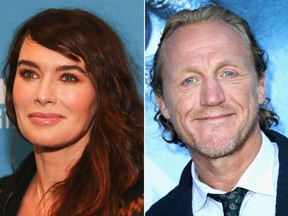 Lena Headey and Jerome Flynn. (Getty Images)