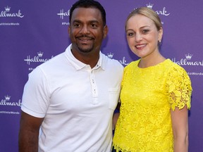 Alfonso Ribeiro and Angela Unkrich attend to the  launch party for Hallmark's "Put It Into Words" Campaign at Lombardi House on July 30, 2018 in Los Angeles, Calif.  (Christopher Polk/Getty Images)