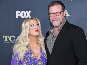 Tori Spelling and Dean McDermott attend Fox Winter TCA at The Fig House on Feb. 6, 2019 in Los Angeles, Calif. (Amy Sussman/Getty Images)