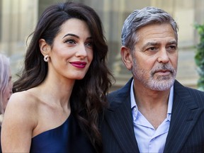 George and Amal Clooney attend the People’s Postcode Lottery Charity Gala at McEwan Hall on March 15, 2019 in Edinburgh. (Duncan McGlynn/Getty Images)
