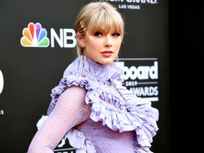 Taylor Swift attends the 2019 Billboard Music Awards at MGM Grand Garden Arena on May 1, 2019 in Las Vegas.