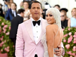 Alex Rodriquez and Jennifer Lopez attend The 2019 Met Gala Celebrating Camp: Notes on Fashion at Metropolitan Museum of Art on May 6, 2019 in New York City. (Dimitrios Kambouris/Getty Images for The Met Museum/Vogue)