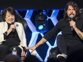 Foo Fighters frontman Dave Grohl with his mother, Virginia Hanlon Grohl, in Toronto, Ont., on Friday May 10, 2019.