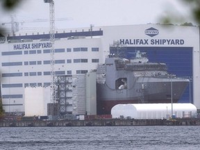 The Irving Shipbuilding facility is seen in Halifax on June 14, 2018.