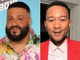 DJ Khaled (L) and John Legend.