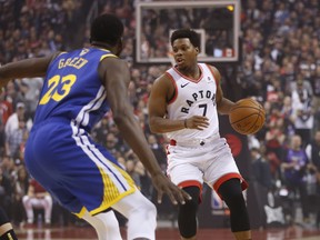 The Raptors’ Kyle Lowry has been rock-solid in the playoffs, doing a bit of everything when needed. (Jack Boland/Toronto Sun)