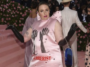 Lena Dunham attends The Metropolitan Museum of Art's Costume Institute benefit gala celebrating the opening of the "Camp: Notes on Fashion" exhibition in New York City on May 6, 2019.