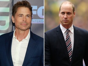 Actor Rob Lowe, left, was not too kind to Prince William's hair loss in an interview with U.K. broadsheet The Daily Telegraph that was published on Tuesday, May 28, 2019.