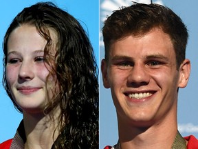 Caeli McKay and Vincent Riendeau are seen in file photos.