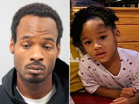 Darion Vence (L), the man who reported four-year-old Maleah Davis had been abducted from him last weekend was arrested near Houston Saturday, May 11, 2019 in connection with her disappearance.