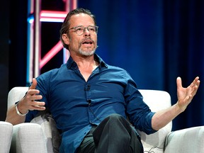 Guy Pearce speaks onstage during Netflix TCA 2018 at The Beverly Hilton Hotel on July 29, 2018 in Beverly Hills, Calif.