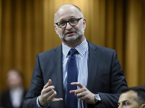 Minister of Justice and Attorney General of Canada David Lametti rises during Question Period in the House of Commons in Ottawa on Friday, May 17, 2019. THE CANADIAN PRESS/Justin Tang